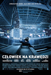 Plakat filmu „Człowiek na krawędzi”, Asger Leth